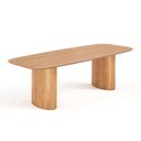 Ver imagem 1 de Mesa de Jantar Orgânica Tivoli 270cm X 110cm 10 Lugares Lamina Cinamomo Mel