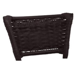 Kit 3 Banquetas Alta Preta Junco Argila com Assento Preto Fortmix - 3