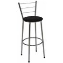 Ver imagem 2 de Kit 4 Banquetas Alta Cromada com Assento Preto Fortmix