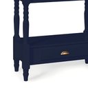 Ver imagem 3 de Bancada Aparador para Banheiro com Cuba 1 Gaveta Dália 3063 Linz Móveis - Azul Petróleo/imbuia Glaze