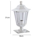 Ver imagem 3 de Kit 8 Balizadores Jardim Muro Luminária Externa Grega Dital 31cm Clássico Branco