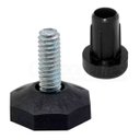 Ver imagem 1 de Kit C/100 Pés Niveladores C/base de 30mm + Bucha Plástica