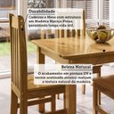 Ver imagem 5 de Conjunto Mesa 120cm Retangular e 4 Cadeiras de Madeira Maciça para Área Gourmet Monza