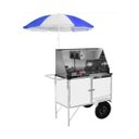 Ver imagem 1 de Carrinho de Hot Dog + Lanche Luxo com Rodas Pneumáticas e Guarda-Sol - Cefaz
