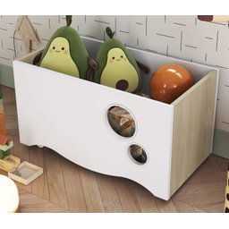 Baú Aberto para Organização de Brinquedos Enc005 Linha Encanto Completa Móveis - 1