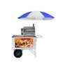 Carrinho de Pizza e Minipizza com Rodas Pneumáticas e Guarda-Sol - Cefaz - 1