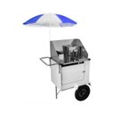 Ver imagem 1 de Carrinho de Hot Dog Econômico com Rodas Pneumáticas e Guarda-Sol - Cefaz