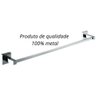 Toalheiro Barra Simples 60cm Cromado Quadrado Aço Inox - 3