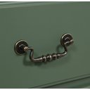 Ver imagem 2 de Cômoda Bombê 4 Gavetas Estilo Clássico - Verde Militar/amadeirado