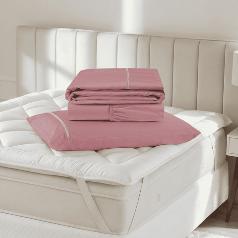 Kit Cama Dos Sonhos Casa Dona 5 Peças Pillow com Jogo de Lençol 400 Fios Premium Casa Dona