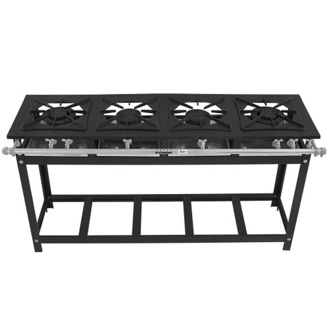 Fogão Industrial 4 Bocas Em Linha Baixa Pressão Super