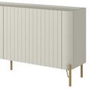 Ver imagem 6 de Rack para Sala de Estar Tv 75 Pol 4 Portas Brise Pés Industrial Dourado Alef I03 Luna - Lyam Decor