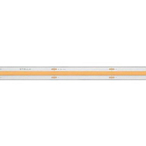 Fita de LED Cob Thermo Ultra 5 Metros IP68 Irc 96 10W 24V 2400k Amarelo Stella
