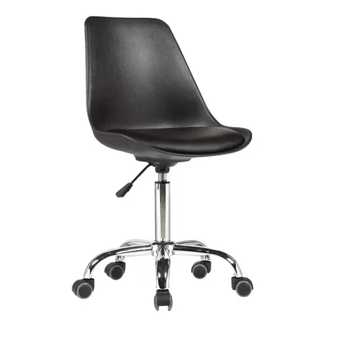 Cadeira Escritório Secretária Decorativa Eames Chicago Preto