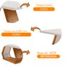 Mesa Sala de Jantar Lara 180cm Em MDF e Vidro Com Canto Copo - 4