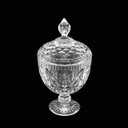 Ver imagem 4 de Potiche / Bomboniere com Pé de Cristal Diamond 15 x 28 cm | Casa Del Grande