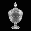 Ver imagem 3 de Potiche / Bomboniere com Pé de Cristal Diamond 15 x 28 cm | Casa Del Grande