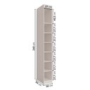 Ver imagem 3 de Estante Nicho Vertical Planejado 240CMX30CM Hera CabeCasa MadeiraOriginals Off White/Cream