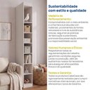 Ver imagem 6 de Estante Nicho Vertical Planejado 240CMX30CM Hera CabeCasa MadeiraOriginals Off White/Cream