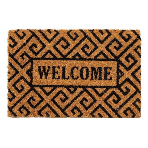 Capacho Fibra de Coco Sergipe 03 Bege-preto 0,30x0,45m