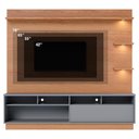 Ver imagem 7 de Estante Home Tv 70 Pol 200 Cm Campeche Freijo Cinza Colibri