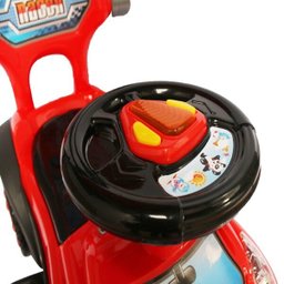 Carrinho Infantil Passeio com Empurrador Vermelho - 2