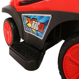 Carrinho Infantil Passeio com Empurrador Vermelho - 3