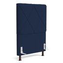 Ver imagem 1 de Cabeceira Cama Box Solteiro Mel 90cm com Frame Veludo Azul Marinho - Abmaza