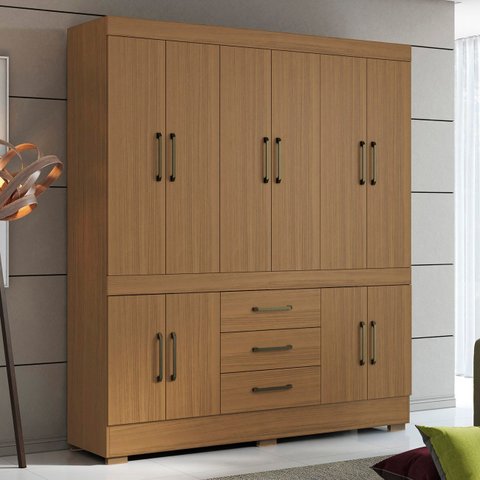 Guarda Roupa Casal 180cm 10 Portas Deno Atacama A15 - Mpozenato