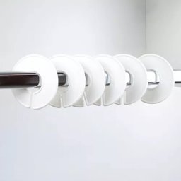 1 Separador e Organizador de Cabides Araras por Tamanho Plaquinha Unitária Divisor de Plástico - 2