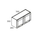 Ver imagem 2 de Cozinha Modulada Completa Estilo 4pçs (2 Armários + 1 Balcão + 1 Paneleiro) C4p95 Cinza/grafite -