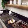 Calha 77,5cm para Embutir no Marmore Úmida Cozinha Inox Technox - 5