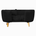 Ver imagem 2 de Poltrona Cama Pet Hannah Luxo - Veludo Preto