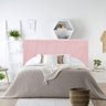 Cabeceira de Cama Box Solteiro Estofada 0,90 Cm Para Quarto Iza Nanda Decor:Suede Rosa Bebe - 2