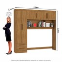 Ver imagem 7 de Guarda Roupa Modulado Paris 5 Portas 2 Gavetas