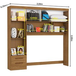 Guarda Roupa Modulado Paris 5 Portas 2 Gavetas - 8 Guarda Roupa Modulado Paris 5 Portas 2 Gavetas - 8