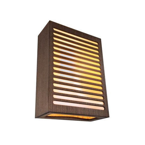 Luminária Parede Decorativa Led Corredor Quarto Sala Imbuia