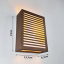 Ver imagem 2 de Luminária Parede Decorativa Led Corredor Quarto Sala Imbuia