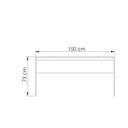 Ver imagem 3 de Escrivaninha Ho-2902 Home Office Hecol Móveis 150cm Branca