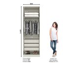 Ver imagem 5 de Guarda Roupa Modulado 2 Portas 3 Gavetas Bellagio Casa 812