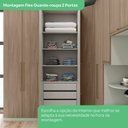 Ver imagem 7 de Guarda Roupa Modulado 2 Portas 3 Gavetas Bellagio Casa 812