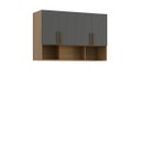 Ver imagem 5 de Módulo Aéreo para Cama de Casal Mdf Altezza Trend Belmax:freijó/titânio