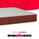 Ver imagem 6 de Cama Box Viúva + Colchão Prime Espuma D45 Marrom Couro Branco/bege