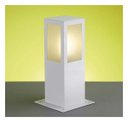 Ver imagem 1 de Balizador de Alumínio para 1 Lâmpada E27 Quadrado 30cm 20w Branco Ideal