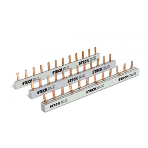 Barramento Din Trifásico 80A 440V para 3x19 Pólos S3F1000B - Steck