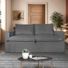 Estofados Sofá 2 Lugares Linho 1.80m para Sala  Cinza Grafite Bz Home Decor - 1
