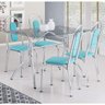 Conjunto de Mesa Tampo Vidro com 4 Cadeiras Aquila Novabras - 1