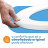 Assento Sanitário Polipropileno Almofadado para Louça Quadra Tqd/K Astra - 7