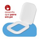 Ver imagem 6 de Assento Sanitário Polipropileno Almofadado para Louça Quadra Tqd/K Astra