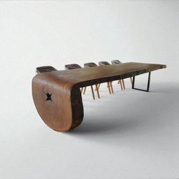 Mesa de Jantar Cascata Pequiá Madeira Maciça Nobre 6 Lugares 220x100 - 1